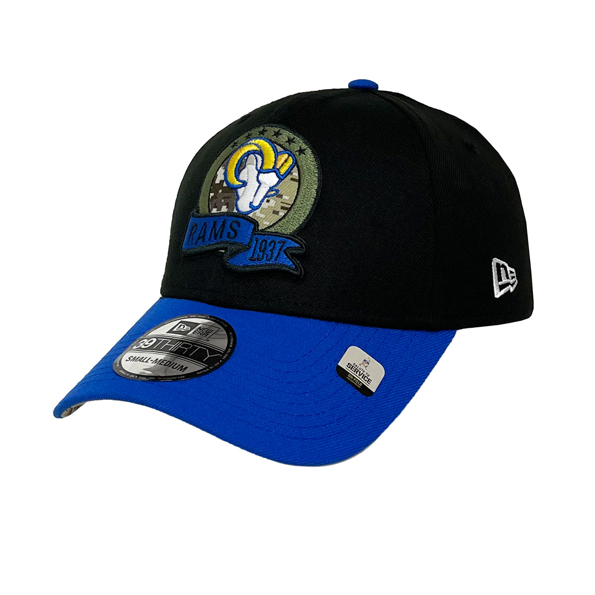 New Era 39THIRTY Cap NFL22 Salute To Service Los Angeles Rams black