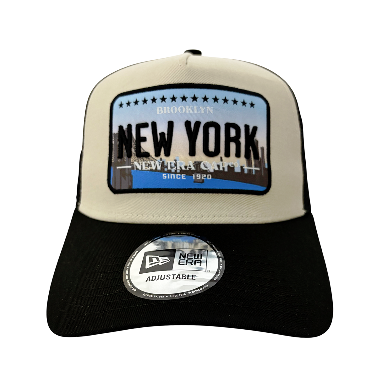 New Era 9FORTY Trucker Cap Licence Plate beige/black