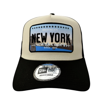 New Era 9FORTY Trucker Cap Licence Plate beige/black