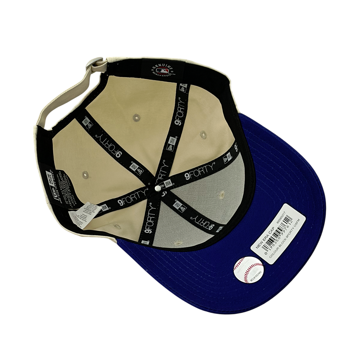 New Era 9FORTY Cap Los Angeles Dodgers Block blue/beige
