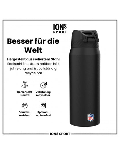 Philadelphia Eagles Steel Water Bottle 750ml black