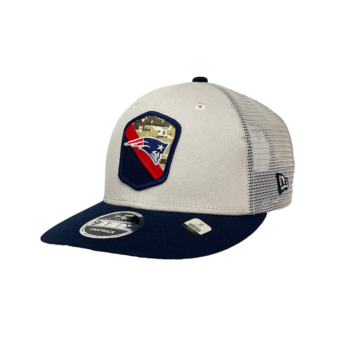 New Era 9FIFTY Cap Snapback NFL23 Salute To Service New England Patriots creme