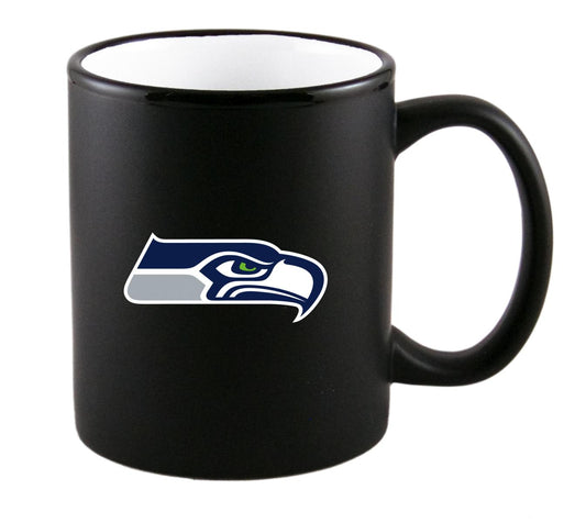 Seattle Seahawks NFL Black Matte Two Tone Mug 325ml