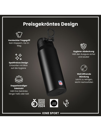 Philadelphia Eagles Steel Water Bottle 750ml black
