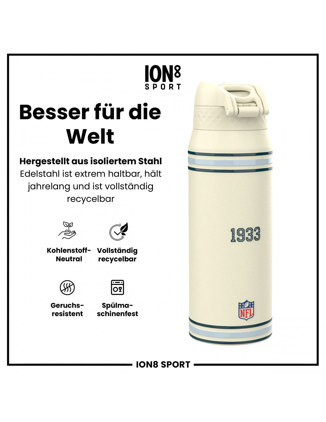 Philadelphia Eagles TB Steel Water Bottle 750ml