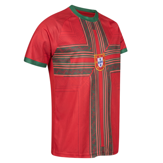 JELEX Herren Portugal Trikot Performante red/green